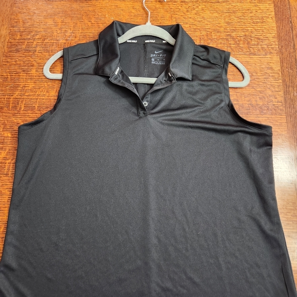 Nike Golf Women’s Black Tank Top Polo Shirt Size XL EUC dri fit - Picture 9 of 9